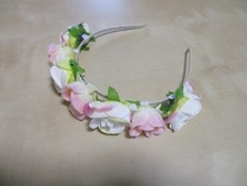 HAARREIFEN  BLUMENMÄDCHEN HAARSCHMUCK BLUMEN HOCHZEIT KOMMUNION KRANZ