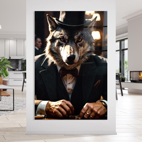 Wandbild wolf elegant - ✅,