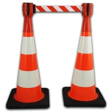 Absperrset leitkegel 75cm - 75cm, +