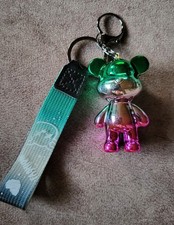 Schlüsselanhänger, Taschenanhänger, Glücksbringer ❤️ Teddy Bär ❤️ Glänzend Grün