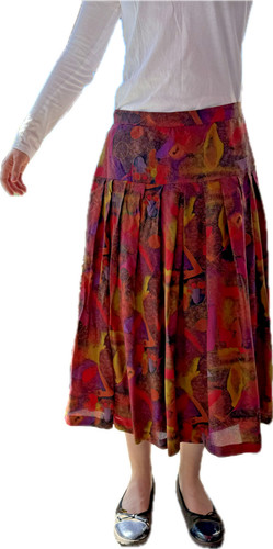 Rock midi dunkelrot - rock,