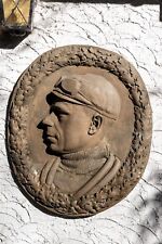 Relief antik Hochrelief Rennrad Profi Adolf Huschke Vorentwurf Gedenkstein