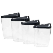 4x Vorratsdosen Schüttdosen Aufbewahrungsdosen Streudosen Müslidose Behälter Set