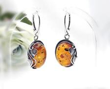 Bernstein Ohrhänger Silber