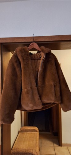 Teddy jacke damen cognacfarben - jacke,