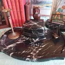 Schreibtischgarnitur Marmor