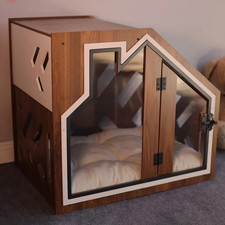 Moderne Hundehütte aus MDF