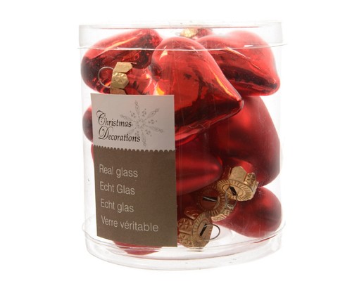 Herzen glasherzen baumschmuck - herzen,