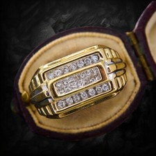 14K Gelbgold Herren Ehering