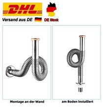 1 1/4" Edelstahl Siphon