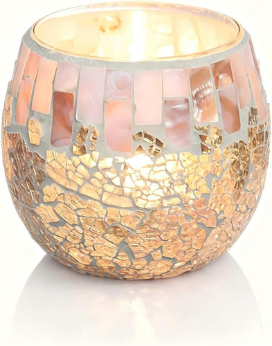 Mosaik glas kerzenhalter - glas,