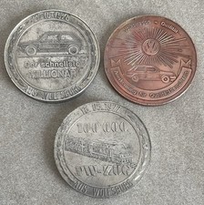 3 x VW Medaille Volkswagen Golf - 1977/1978