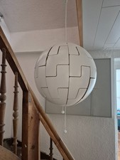 IKEA Design Deckenlampe Hängeleuchte Ball Kugel, 35cm weiß gelb