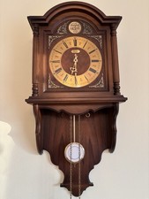 Alte Wanduhr Pendeluhr mit Kettenaufzug - Atlanta 