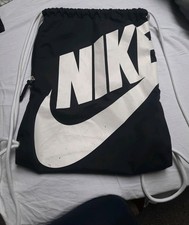 Nike Turnbeutel Schwarz, Ca. 30x40 Cm, Gebraucht
