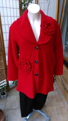 Woll jacke kurz - woll, mantel