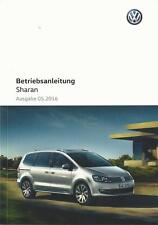 VW   SHARAN  2 Bedienungsanleitung 2016 Betriebsanleitung Handbuch Bordbuch  BA