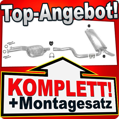 Auspuff für mercedes - für, (s124)