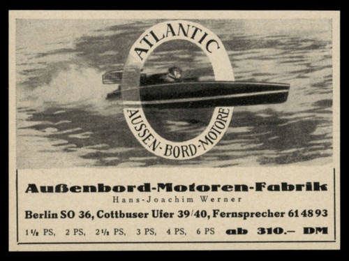 Alte werbung reklame - werbung, 1951