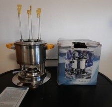 Fondue Set Edelstahl komplett, Schulte-Ufer Top Zustand
