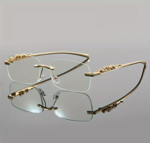Luxury rimless gold glasses - rimless,