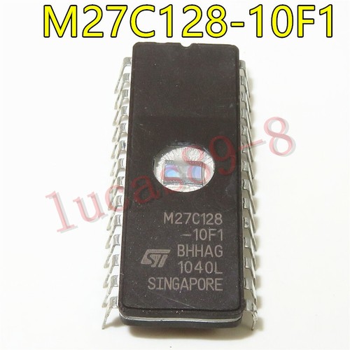 10pcs m27c128 10f1 dip 28 - m27c128-10f1, dip-28