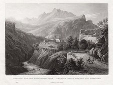 Crevoladossola Piemonte Original Stahlstich Frommel 1850