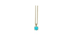 Kette Zirkon blau Collier