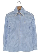 FIOR DA LISO Holzfällerhemd Damen Hemd Gr. DE 36 blau-weiß Casual-Look