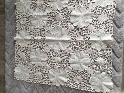 Tischdecke weiß mit - weiß,