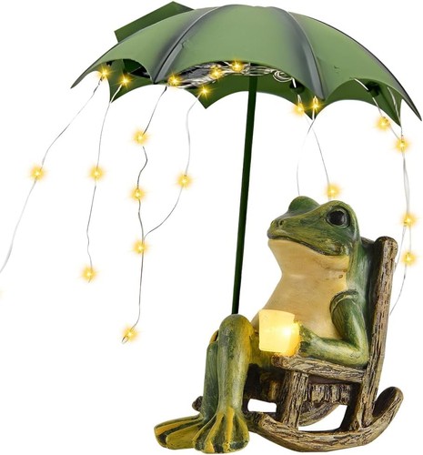 Solar frosch figuren garten - solar,