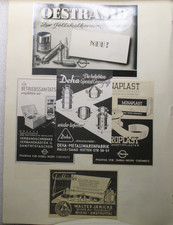 Selten für Sammler Lot Sammlung Original Werbung Uralt PARFUM FARBBÄNDER uvm