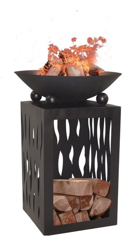 Feuerschale auf säule mit - auf,