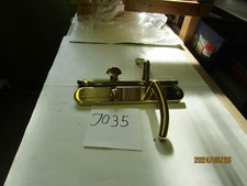 J035 1 x Drückergarnitur Mailand  WC 78 mm Messing Poliert Langschilder