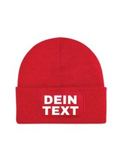 Unisex Beanie Mütze Bedrucken Personalisiert Wunschtext Geschenk Herren & Damen