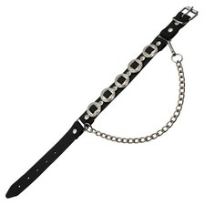 Stiefelkette Leder schwarz