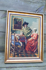  Gobelinbild gerahmt Gobelin