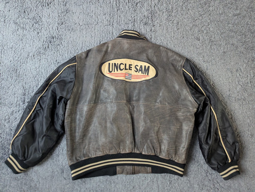 Vintage uncle sam - vintage, lederjacke