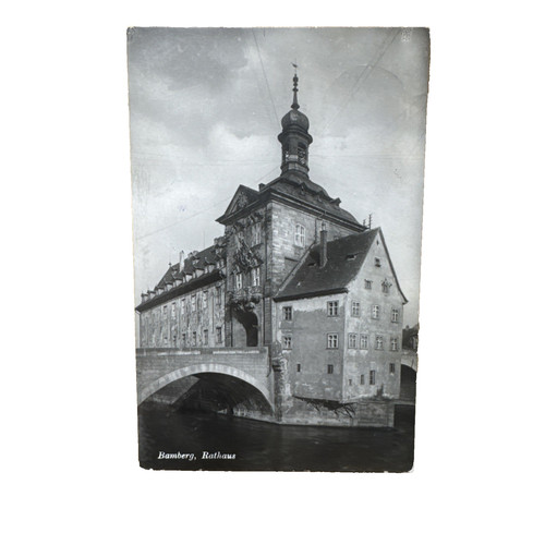 Postkarte bamberg rathaus - postkarte, ak