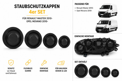 Scheinwerfer abdeckkappen satz - abdeckkappen,