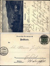 ZIEGENHAIN 1896 Litho-AK-Vorläufer Gesamtansicht vom Ort AK nach Erfurt gelaufen