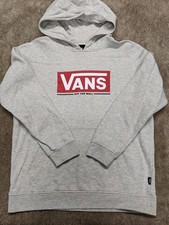Vans Damen Graphic Hoodie Pullover Large Grau