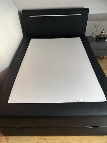 Polsterbett bettrahmen schwarz - bettrahmen,