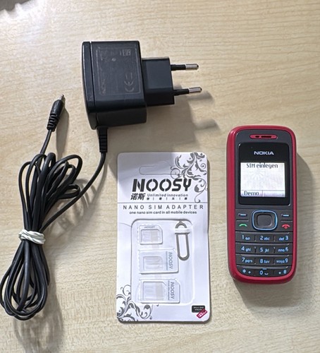 Nokia 1208 schwarz - schwarz, rot
