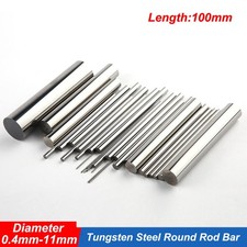 100mm Wolframstahl-Rundstab – Hochwertiger Blankstahl, Rundstahl Stange 1m Länge