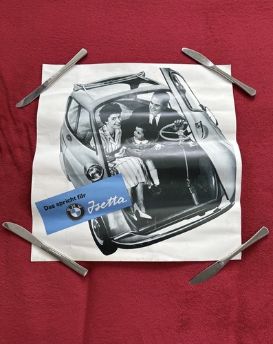 Bmw isetta plakat b 46 - 47,