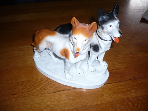 Porzellan figur hunde top - porzellan,