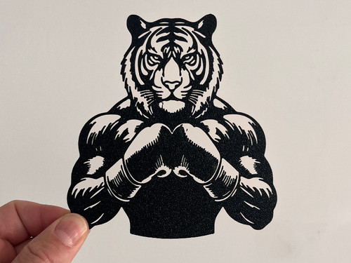 Tiger boxer figur - deko, statue