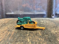 Vintage Honda Motorrad 1:60 Matchbox Lesney 838 Motorradanhänger Cafe Racer