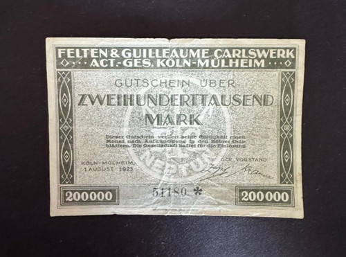 Notgeld köln 200 - -, tausend